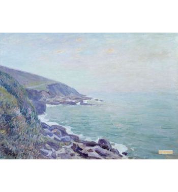 View Of The Coasts Of Wales In The Mist