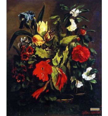 Still Life Of Flowers 1863