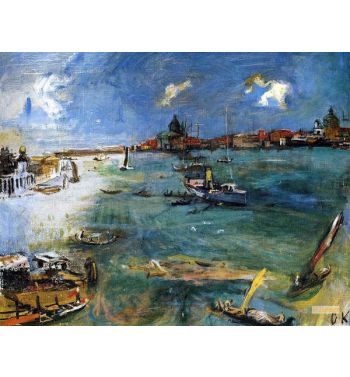 Venice Boats on the Dogana
