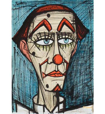 Clown Sur Fond Bleu