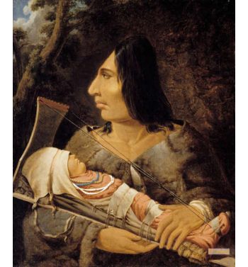 Flathead Woman With Child