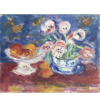Still Life With Flowers And Fruits