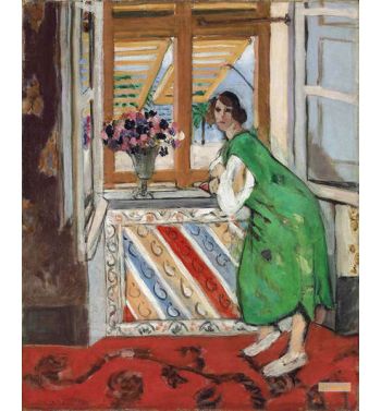 Young Girl In A Green Dress 1921