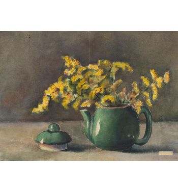 Teapot And Flowers 1903 1905