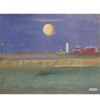 Moon Evening Lighthousen