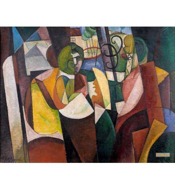 Women Sitting At A Window 1914