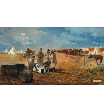 Rainy Day In Camp 1871