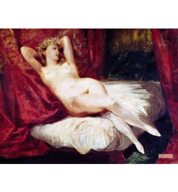 Woman With White Stockings