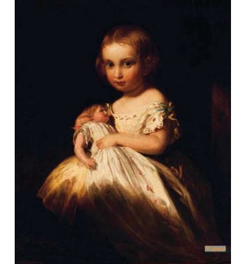A Girl Holding Her Doll