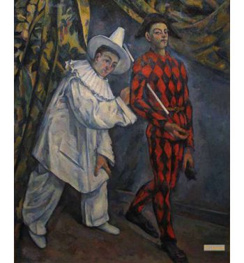 Pierot And Harlequin Mardi Gras 