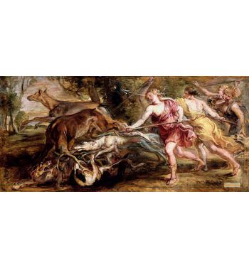 Diana And Her Nymphs Hunting