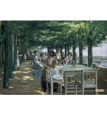 The Terrace At The Restaurant Jacob In Nienstedten On The Elbe