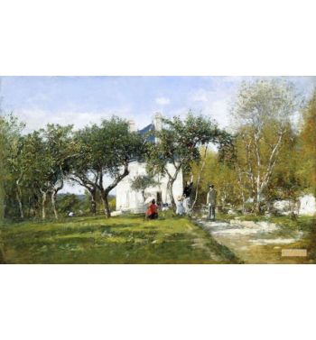 Fervaques Garden And House Of Monsieur Jacquette 1877