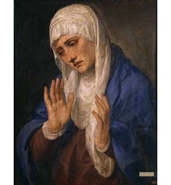 Mater Dolorosa With Open Hands The Virgin Mary Mother Of Jesus Christ