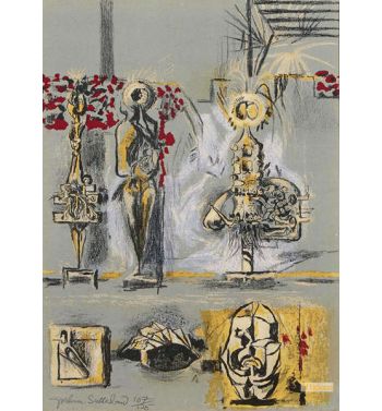 Three Figures in a Garden Tassi