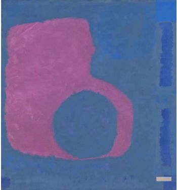 Purple Shape in Blue