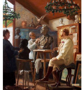 The Painter Is Modeled In His Studio