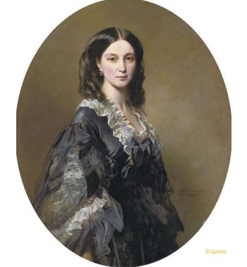 Portrait Of Princess Bariatinsky Three Quarter Length