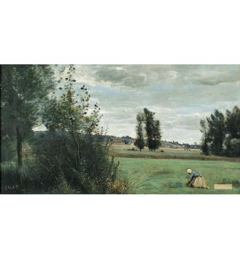 Landscape With A Figure Kneeling In The Foreground