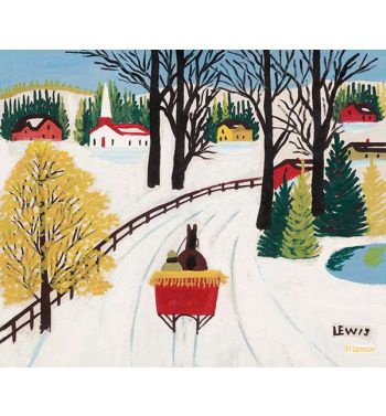 Horse And Sleigh, Winter