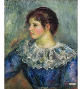 Portrait In Bust Of Young Girl