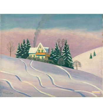 Winter Landscape In Bavaria 1950