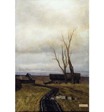 Autumn Road In The Village