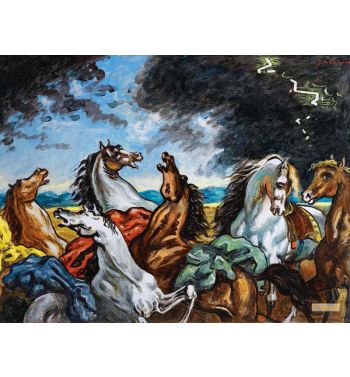 Cavalli in Lotta Clashing Horses