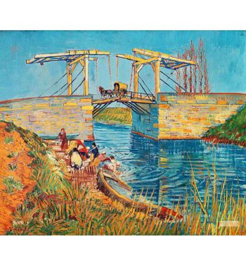 The Langlois Bridge At Arles With Women Washing