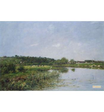 Riverside At La Touques 1890