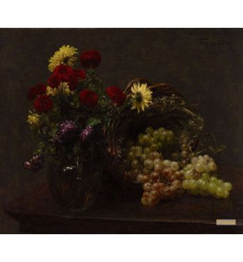 Flowers And Grapes