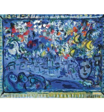 Couple, St Paul Of Vence And Flower Composition