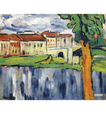 Chatou, Landscape With Red Tree