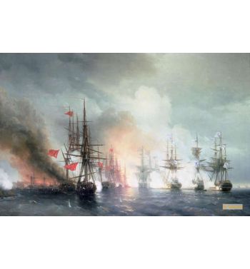 Russian Turkish Sea Battle Of Sinop On 18Th November 1853