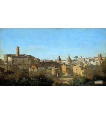 Rome The Forum Seen From The Farnese Gardens