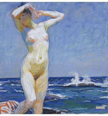 Nude Girl At the Seaside Akt Na Morskem Pobrezi