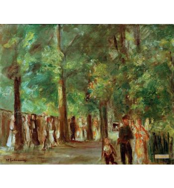 Great Lake Road In Wannsee With Walkers