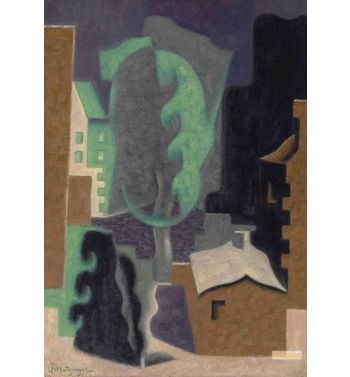 Landscape With Tree And Houses, 1922