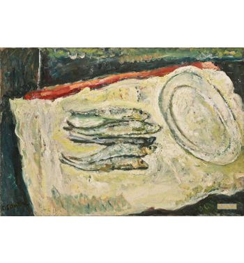 Still Life With Herrings With Oval Dish