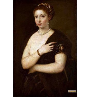 Girl In Fur Portrait Of A Woman 