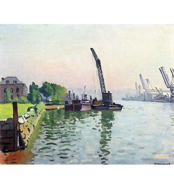 The Port Of La Bouille, Near Rouen, 1927