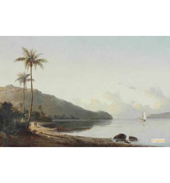 Cove With Sailboat
