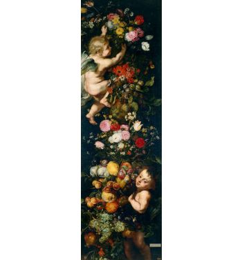 Festoon Of Flowers And Fruits And Cherubs