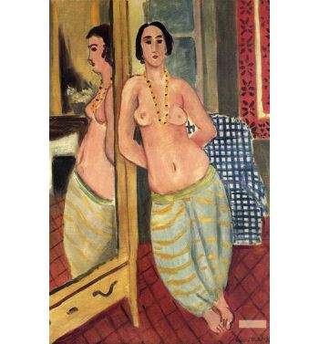 Standing Odalisque Reflected In The Mirror