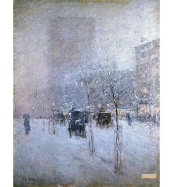 Late Afternoon New York Winter 1900