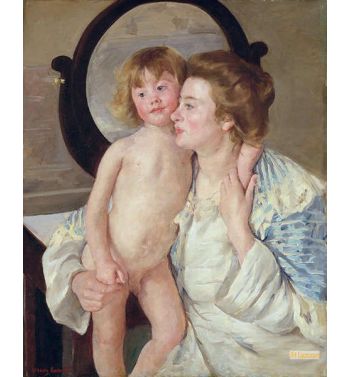 Mother And Child, The Oval Mirror