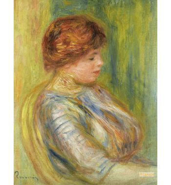 Portrait Of Woman Sitting In A Armchair
