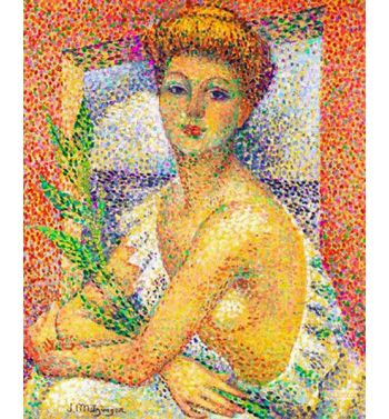 Woman Sitting At The 1905 Foliage Bouquet
