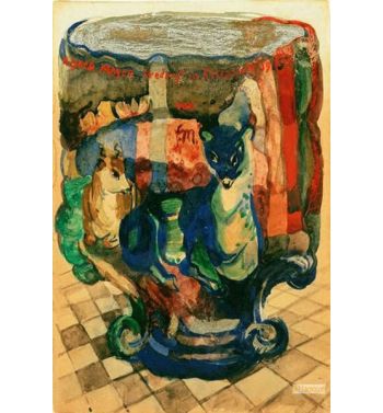 Cup With Fox And Roebuck