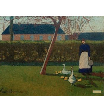 Woman With Geese
